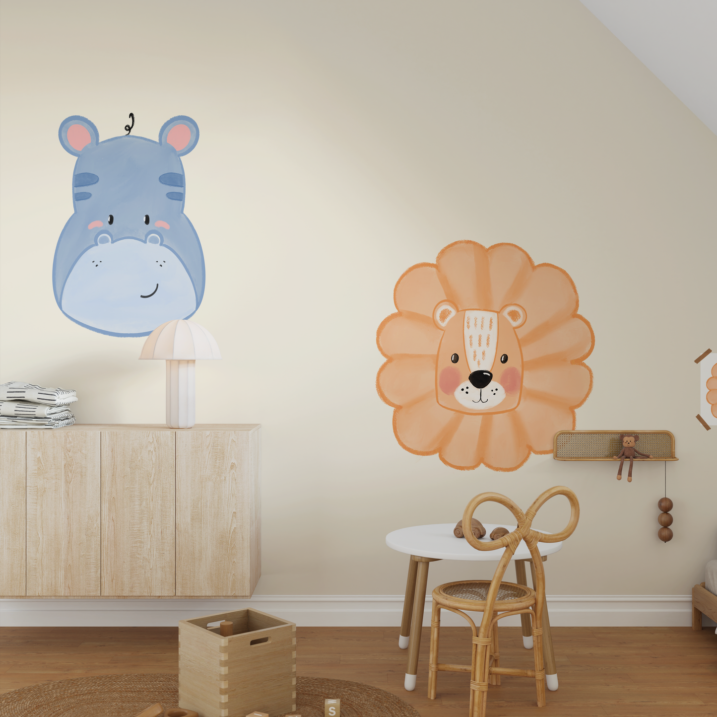 Lion & Hippo