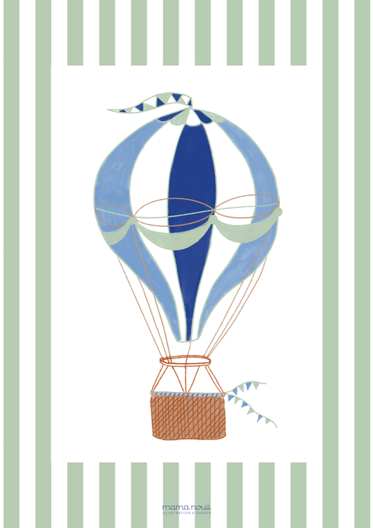 Hot Air Balloon Print