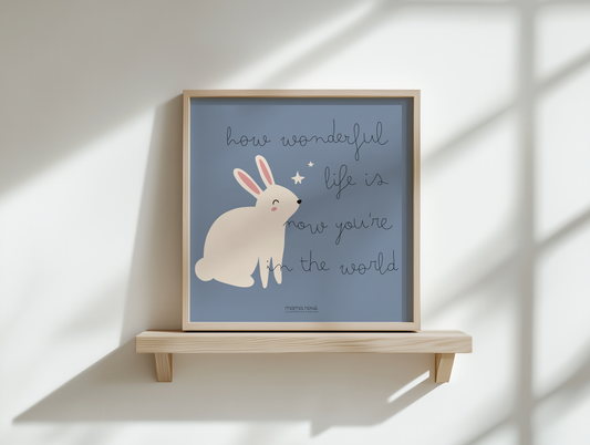 How Wonderful Blue Print