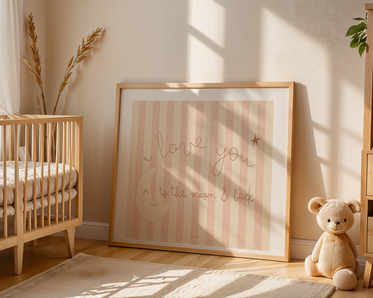 I love you to the moon & back - Beige