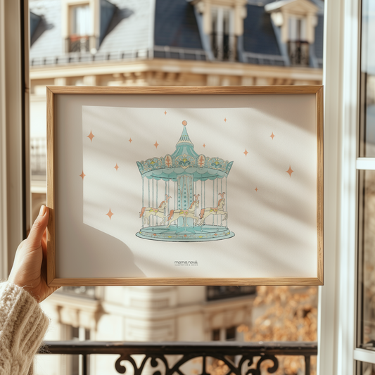 Dreamy Carousel Blue