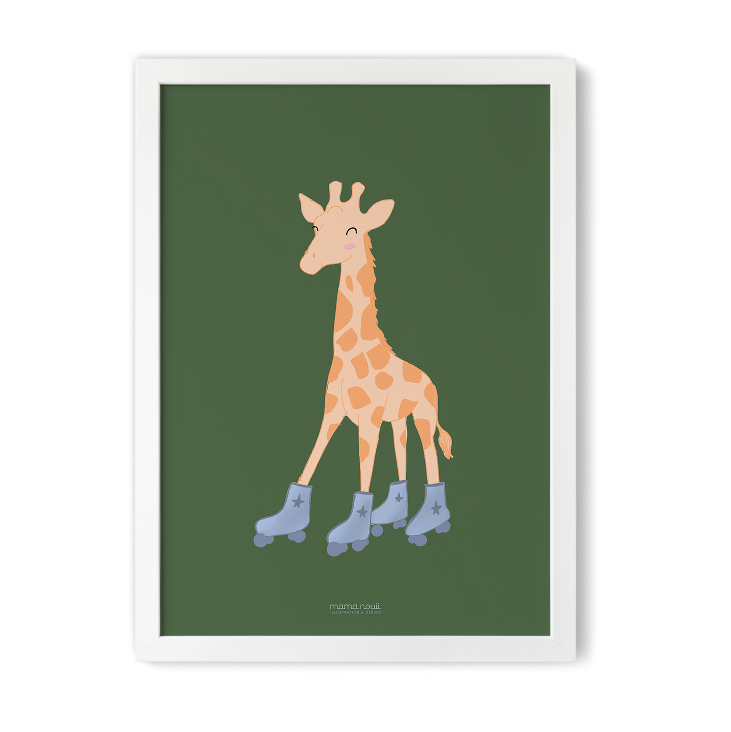 Rolling Giraffe Print