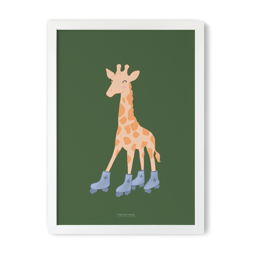 Rolling Giraffe Print