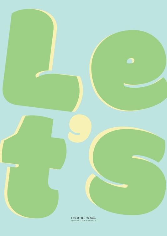 Let's Play Green Print