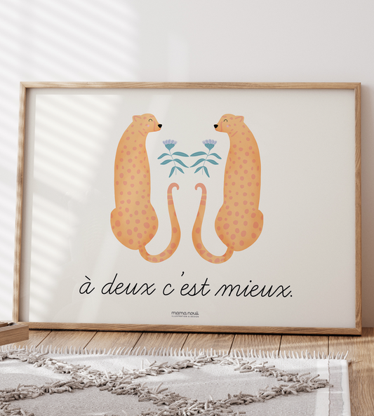 Twin Leopards Print