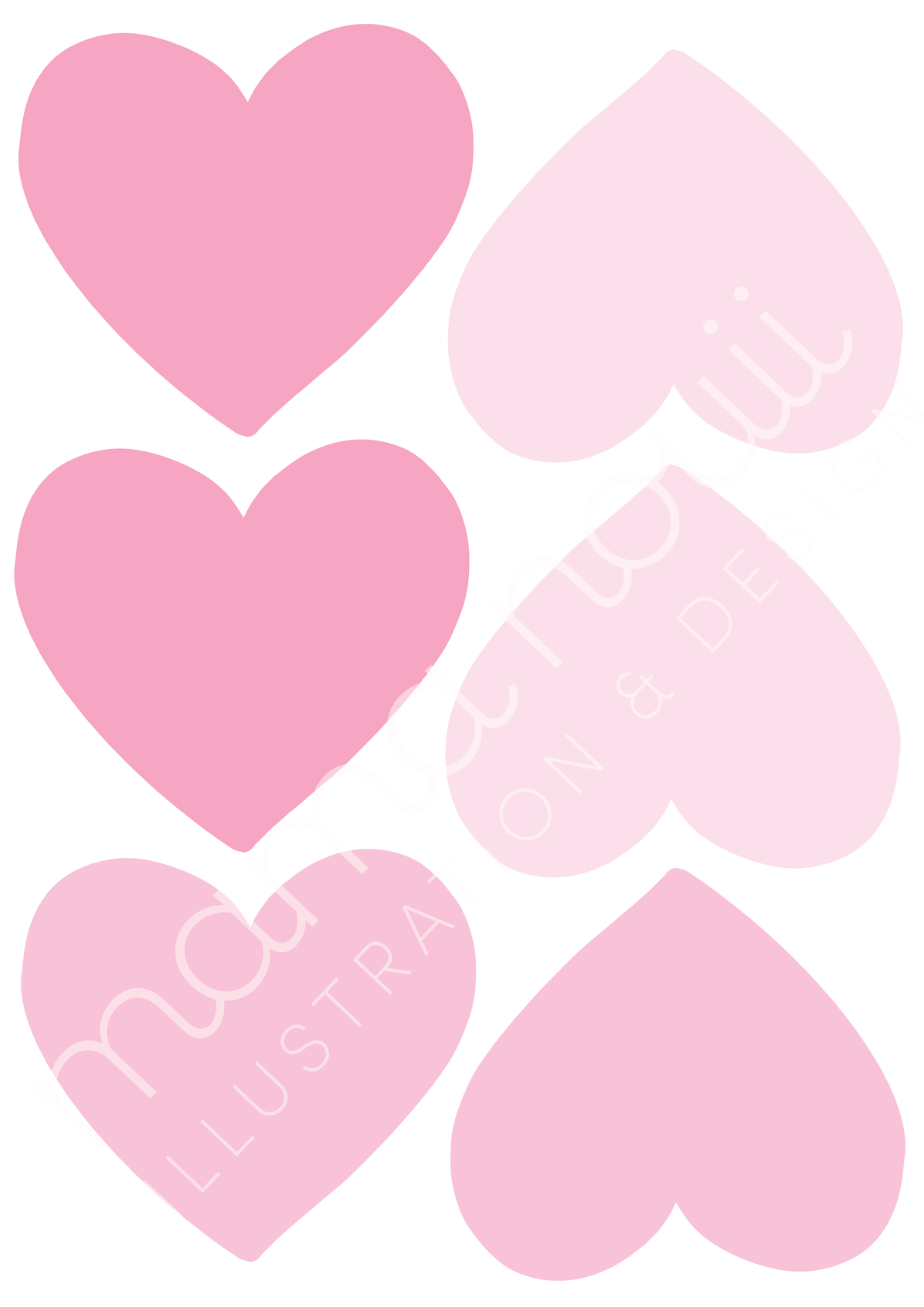 Candy Hearts Wall Stickers