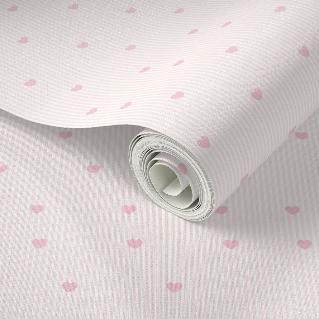 Hearts & Stripes Wallpaper
