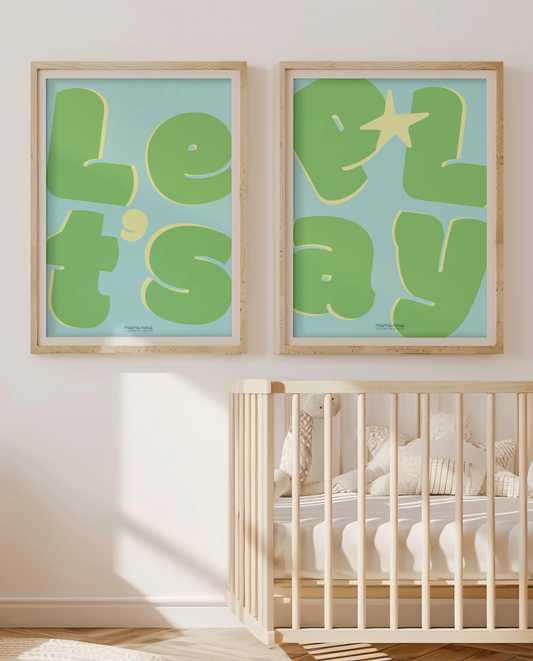Let's Play Green Print