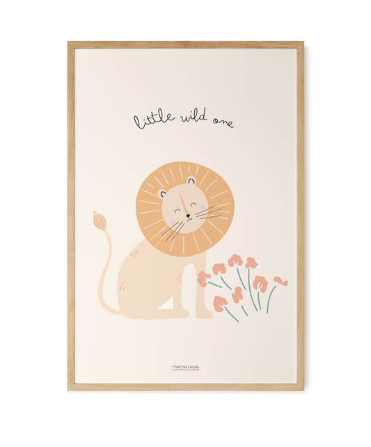 Little Wild Lion Print