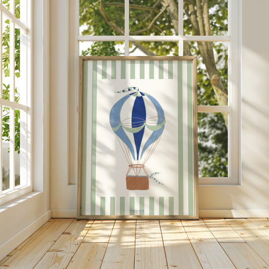 Hot Air Balloon Print