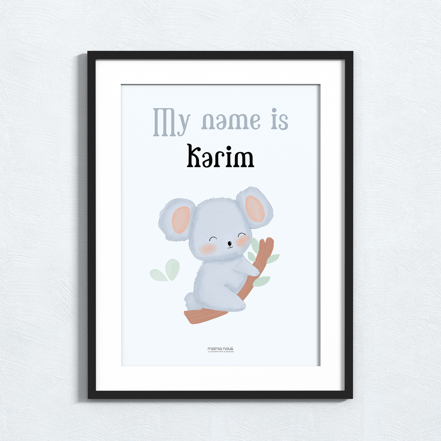 My Name is ______ Koala Print