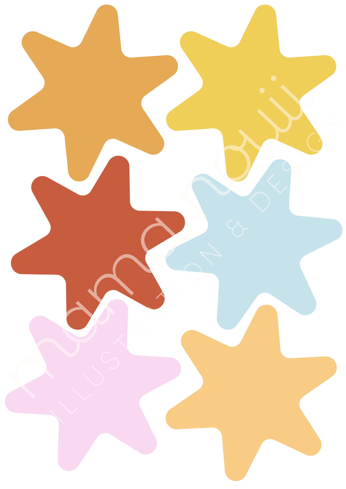 Sunny Stars Wall Stickers
